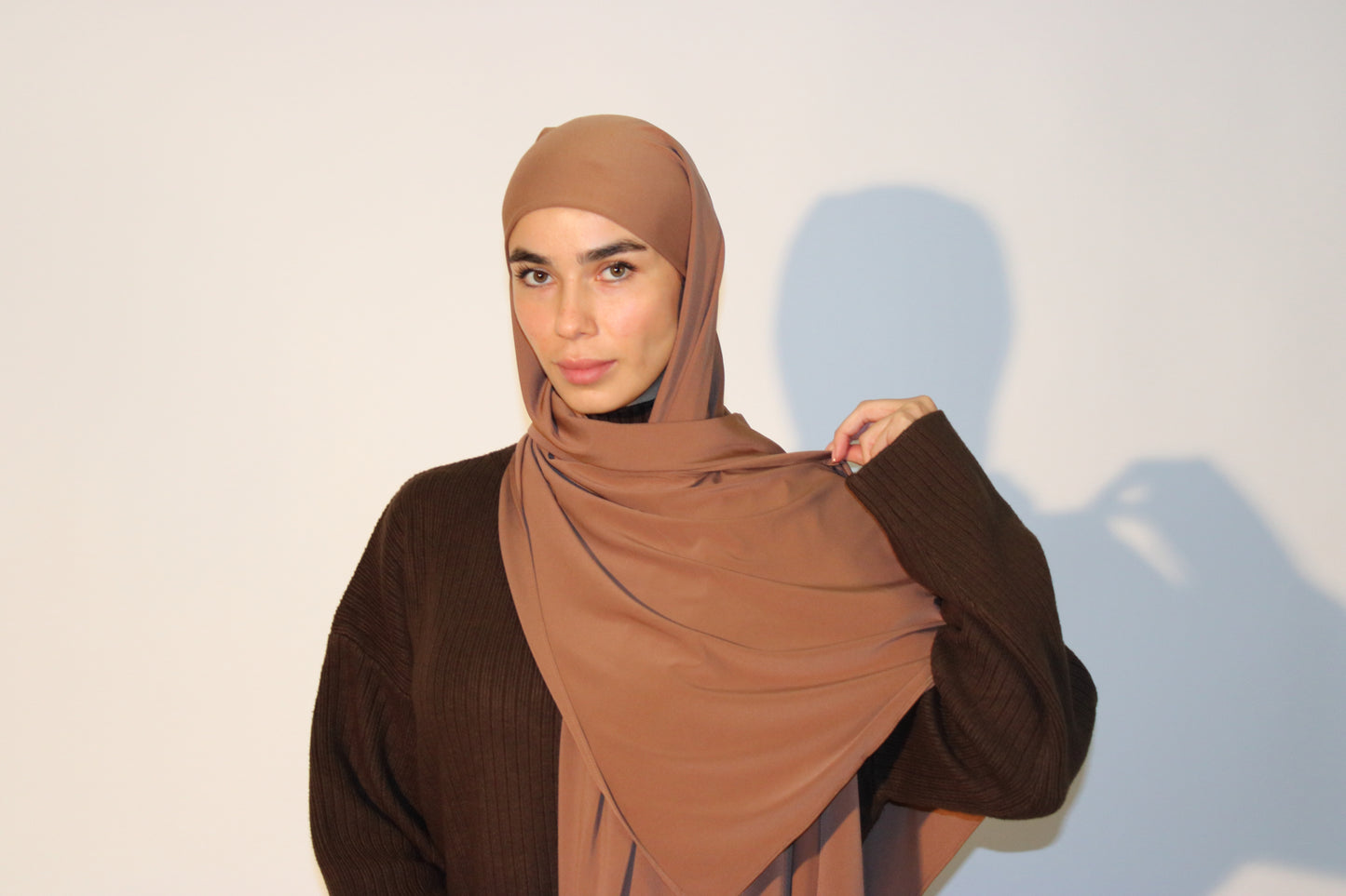 PREMIUM JERSEY HIJAB - CEDAR BROWN