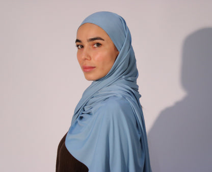 PREMIUM JERSEY HIJAB - SKY BLUE